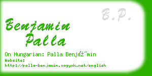 benjamin palla business card